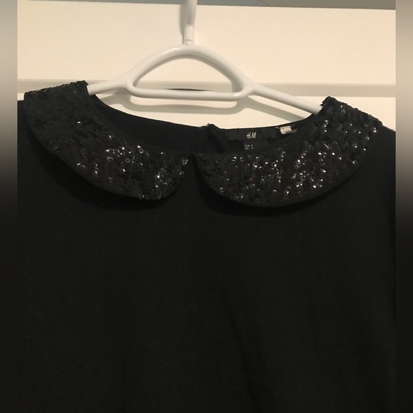 Sequin Peter Pan collar sweater - Picture 2 of 3